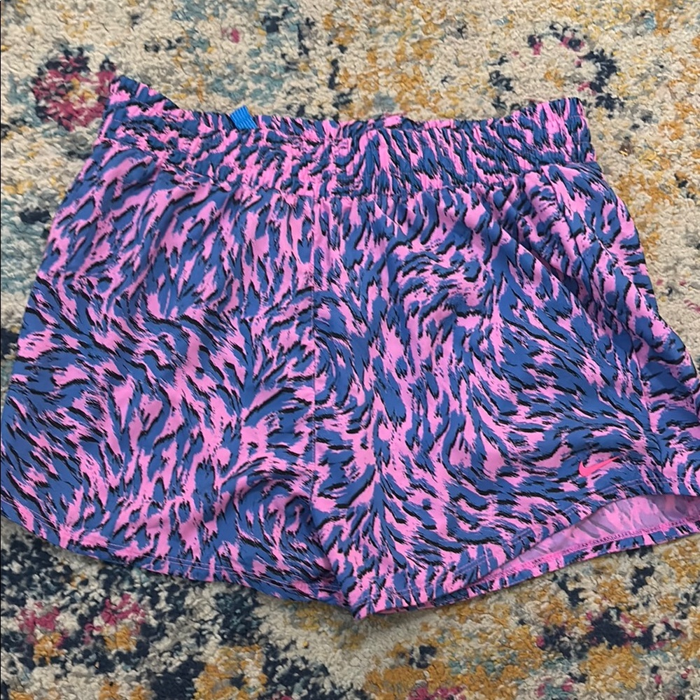 Pink and Blue Nike Dri fit Shorts